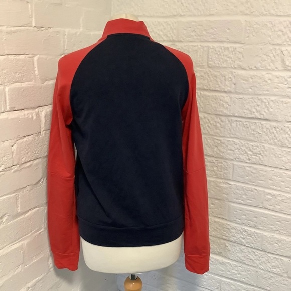 Adidas Full Zip Sweatshirt - Size M 12-14 - Red & Navy - P2P 18” - Picture 5 of 8